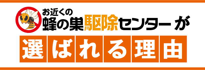 お近くの蜂の巣駆除センターが選ばれる理由